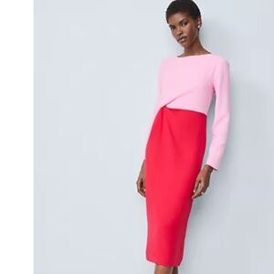 Chic Pink and Red Women's Pencil Skirt